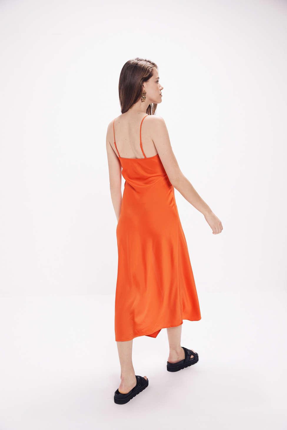 uo kelly surplice midi slip dress