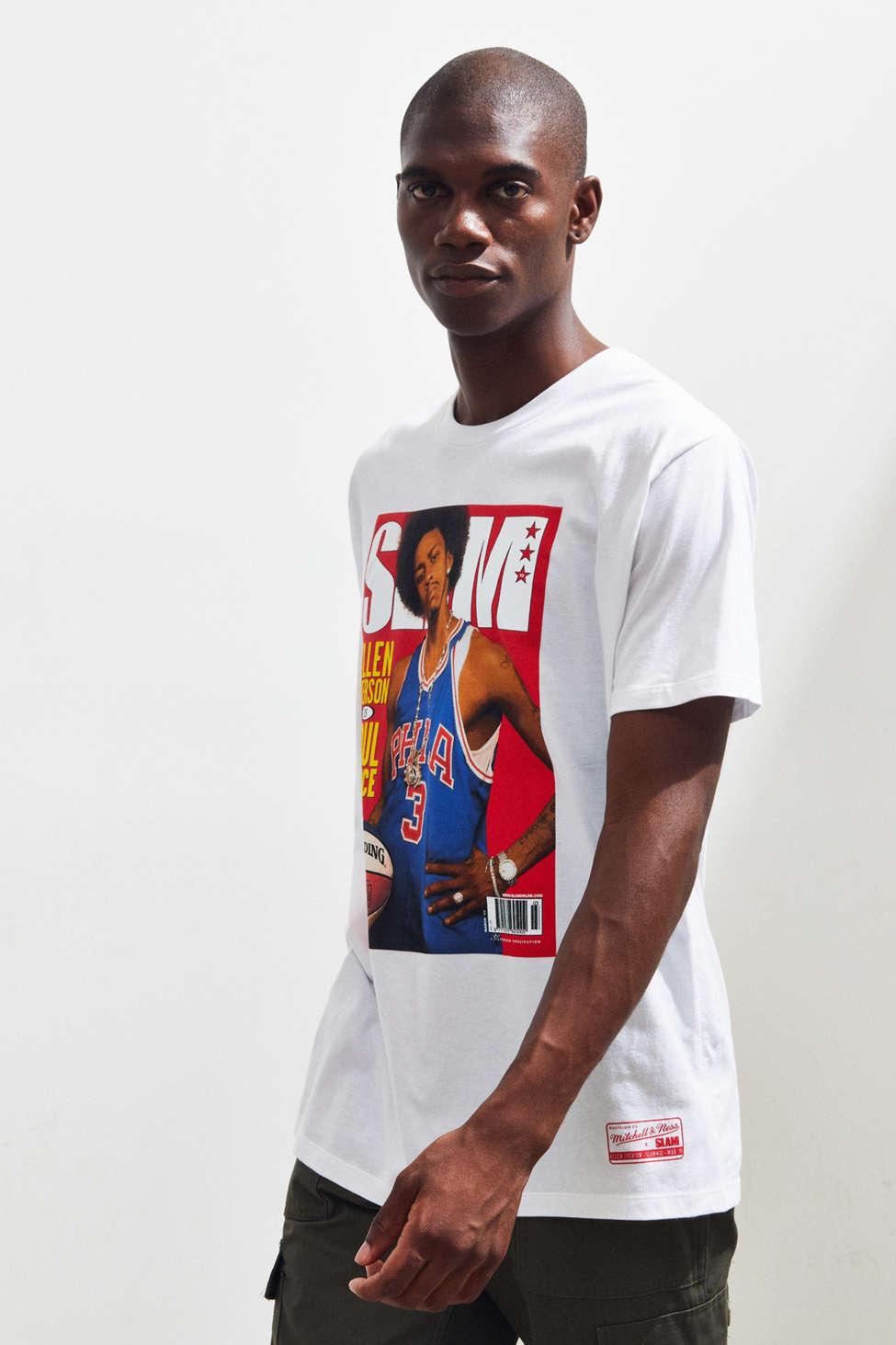 Unisex Tee Mitchell & Ness Allen Iverson Slam Mag T-Shirt,Classic T-Shirt