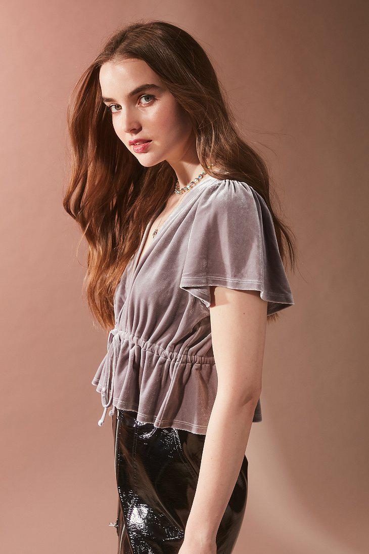 Urban Outfitters Uo Goldie Velvet 