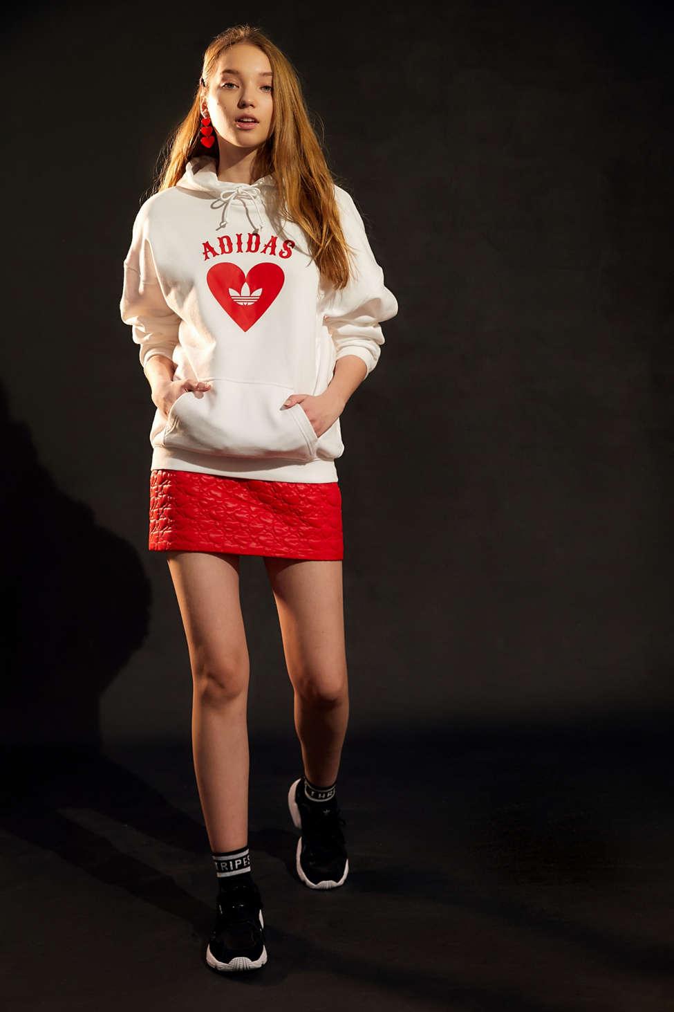 adidas heart hoodie sweatshirt