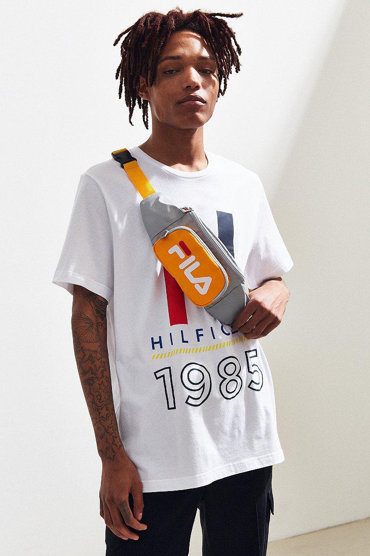 fila logo sling bag
