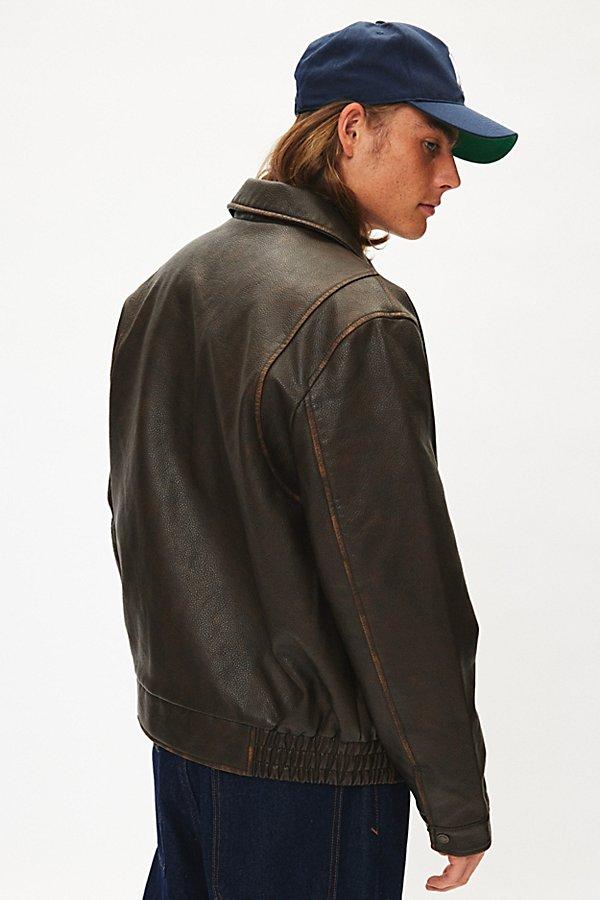 Levi brown leather jacket sale