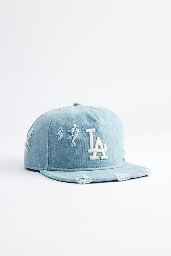 KTZ Los Angeles Dodgers Distressed Denim Golf Hat in Blue for Men