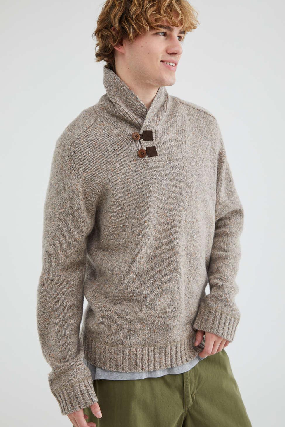 Fjallraven Lada Shawl Collar Sweater in Gray for Men | Lyst