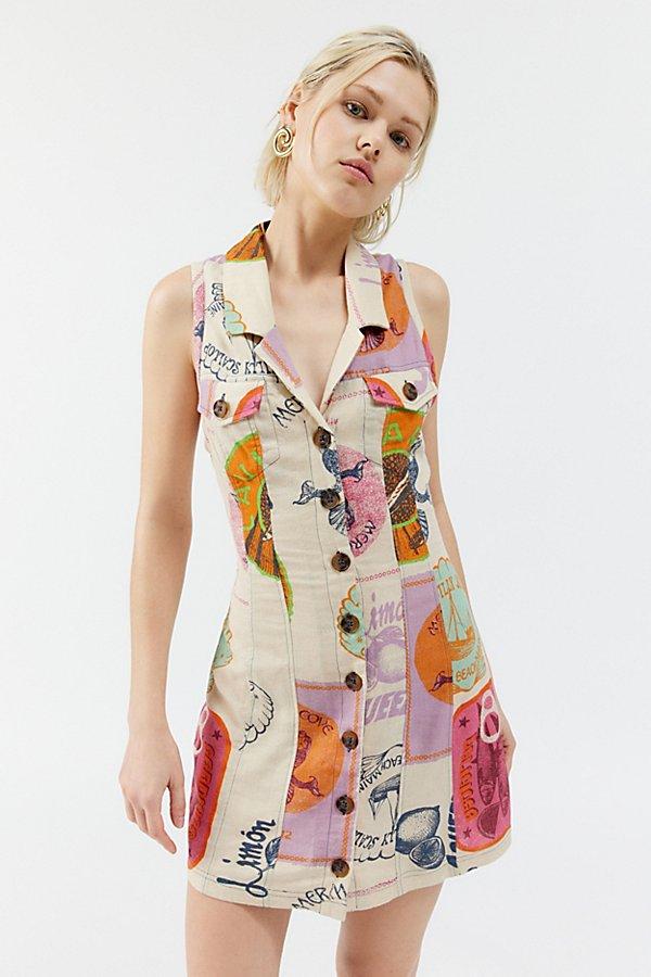 knee length dresses for ladies Ciebon Jasper Mini Dress - White Multi