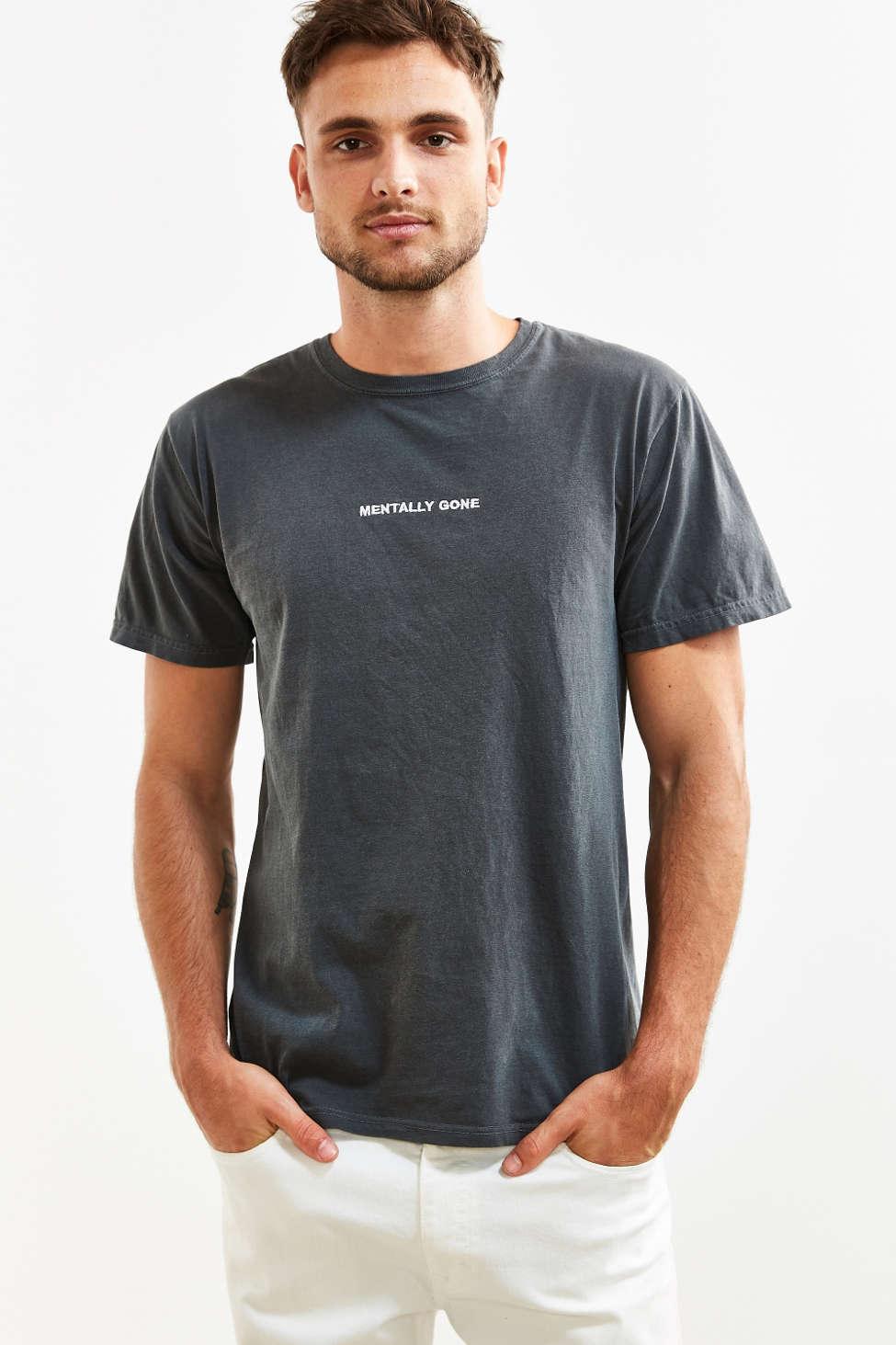 mentally gone embroidered tee