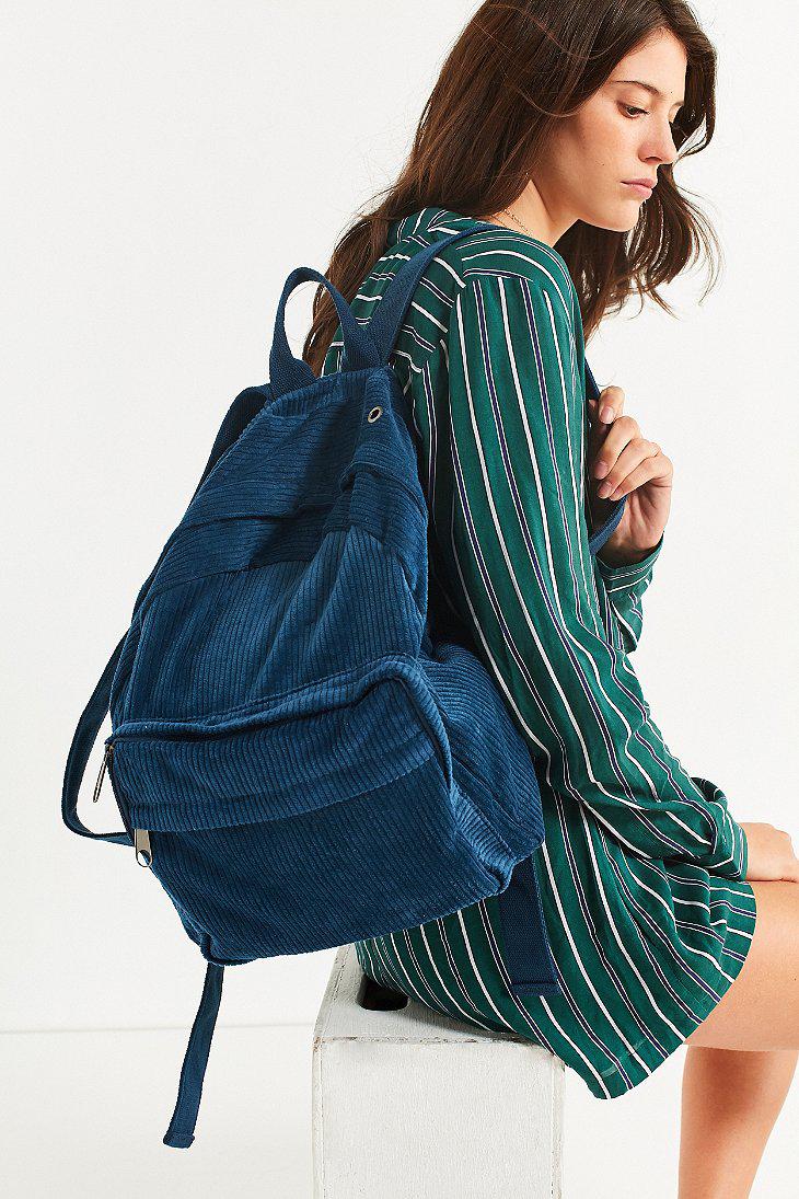 Urban Outfitters Classic Corduroy Backpack in Blue | Lyst
