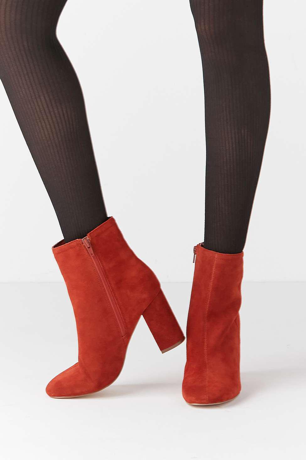 rust suede ankle boots