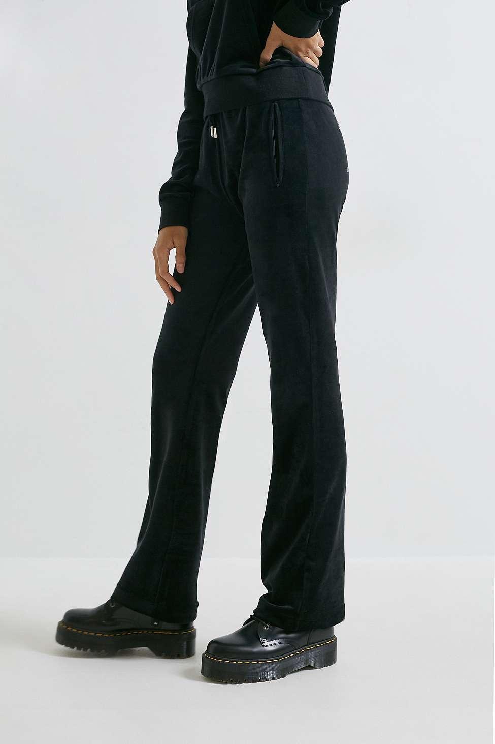 Juicy Couture Uo Exclusive Flare Track Pants in Black Lyst