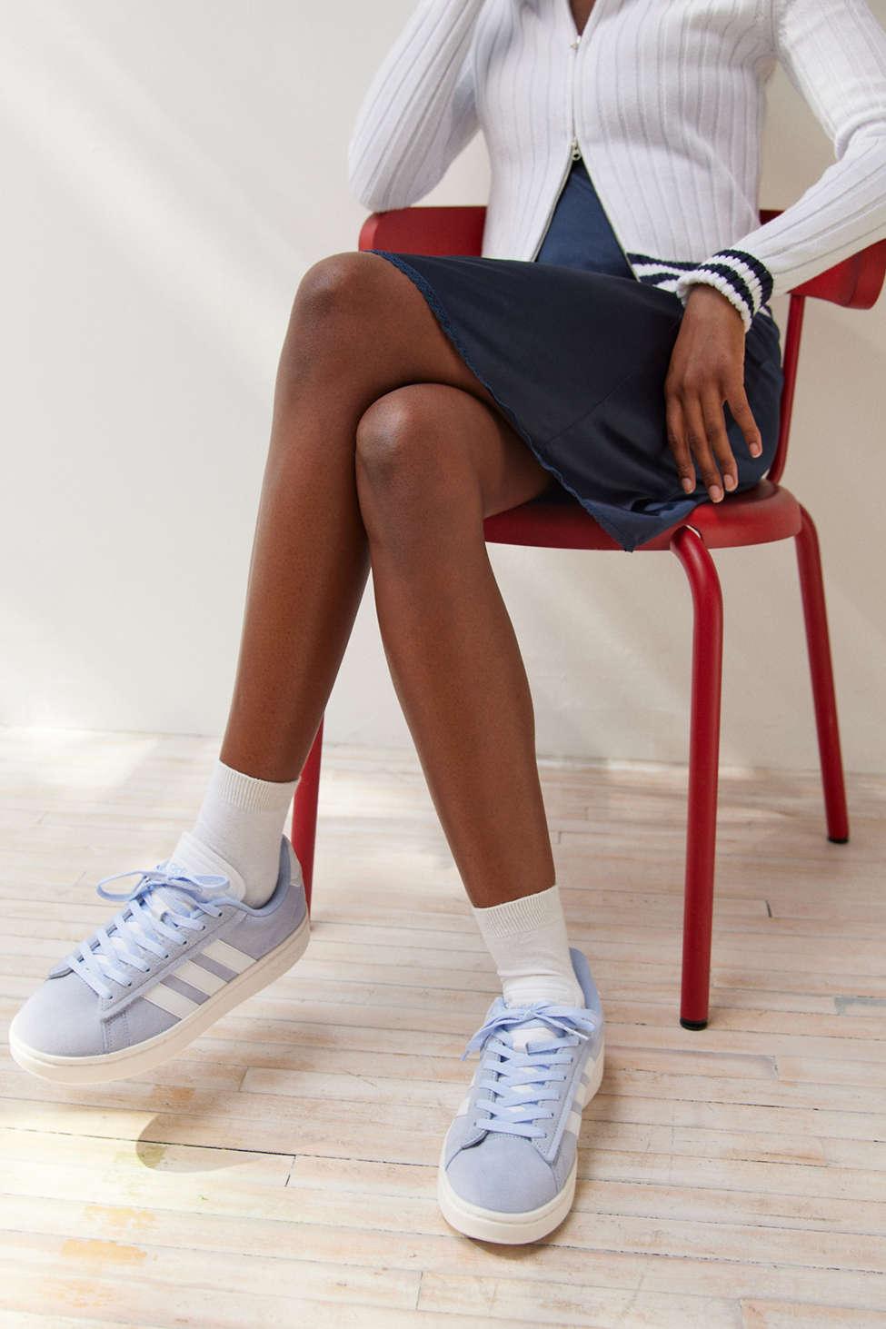 Blue Adidas Womens Grand Court Alpha Sneaker, Color Pop