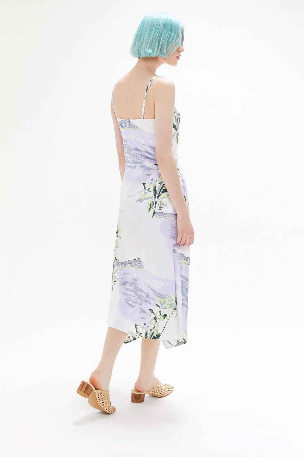 uo kelly surplice midi slip dress