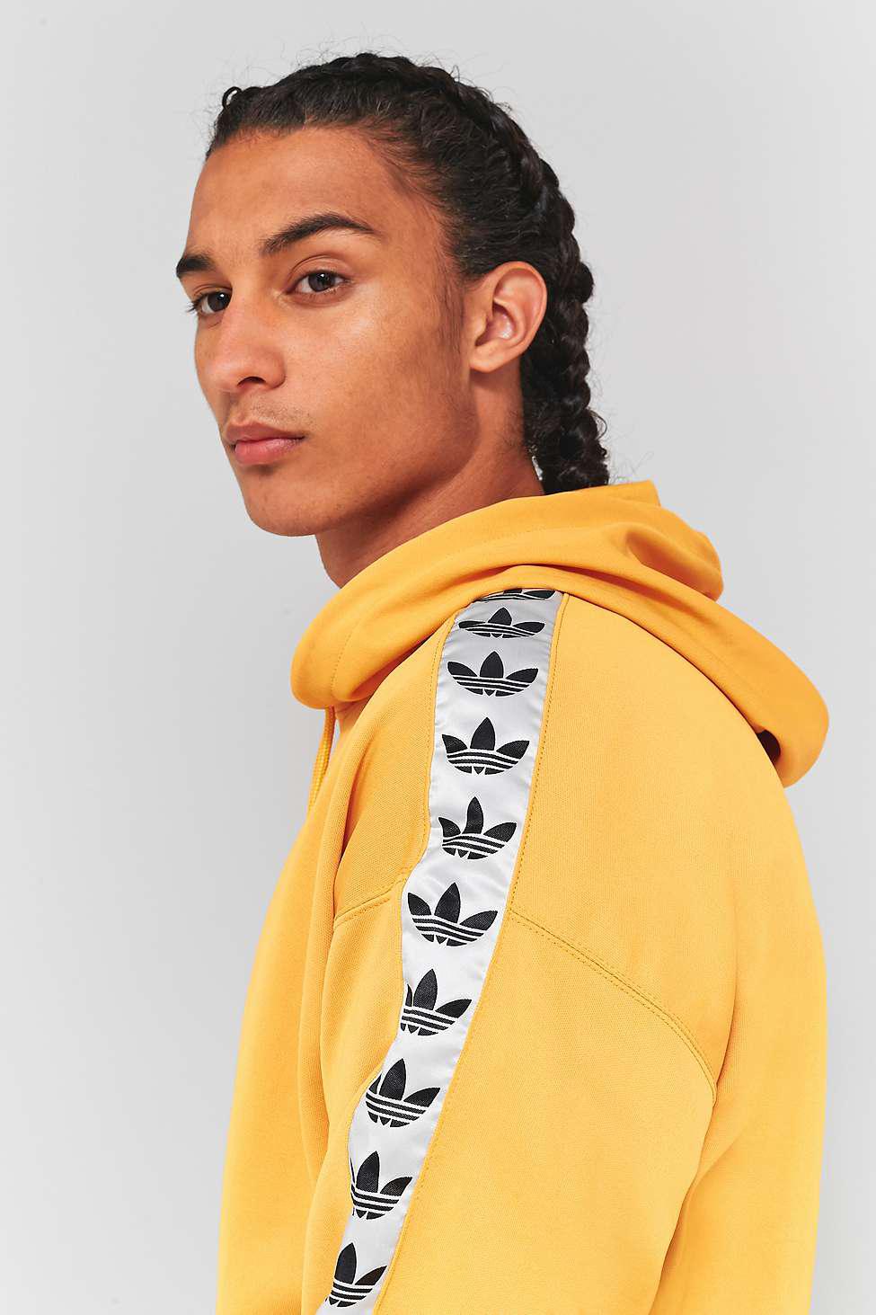 adidas Adicolor Tnt Tape Hoodie In Yellow Az8127 for Men | Lyst UK
