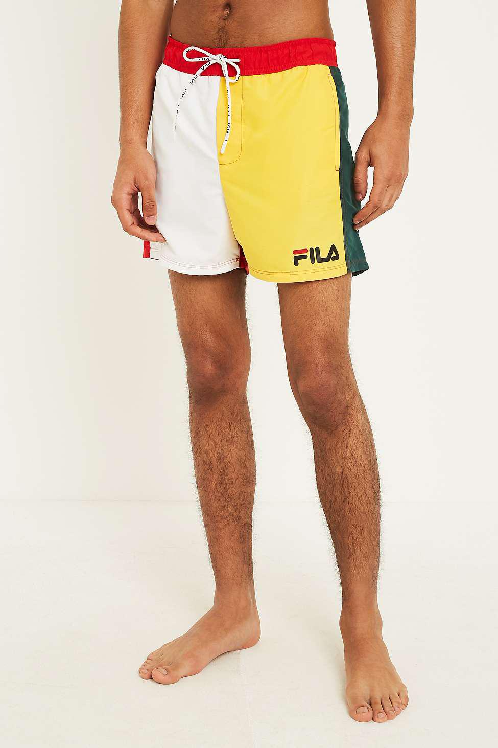 fila colour block swim shorts