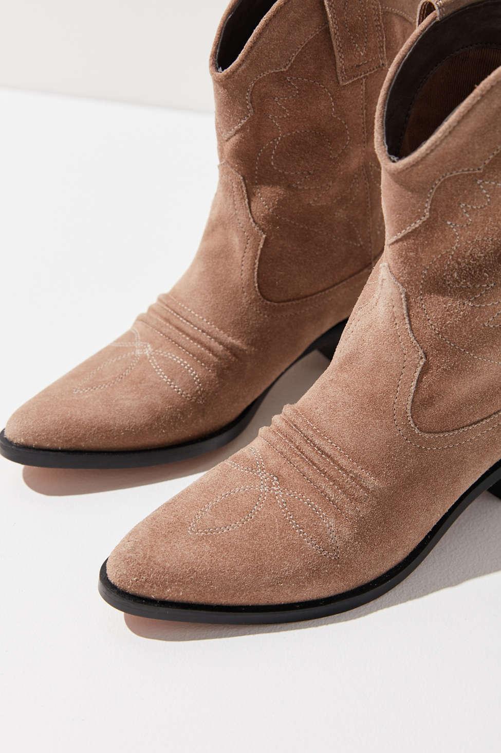 Urban Outfitters Uo Lynn Suede Cowboy Boot in Brown Lyst