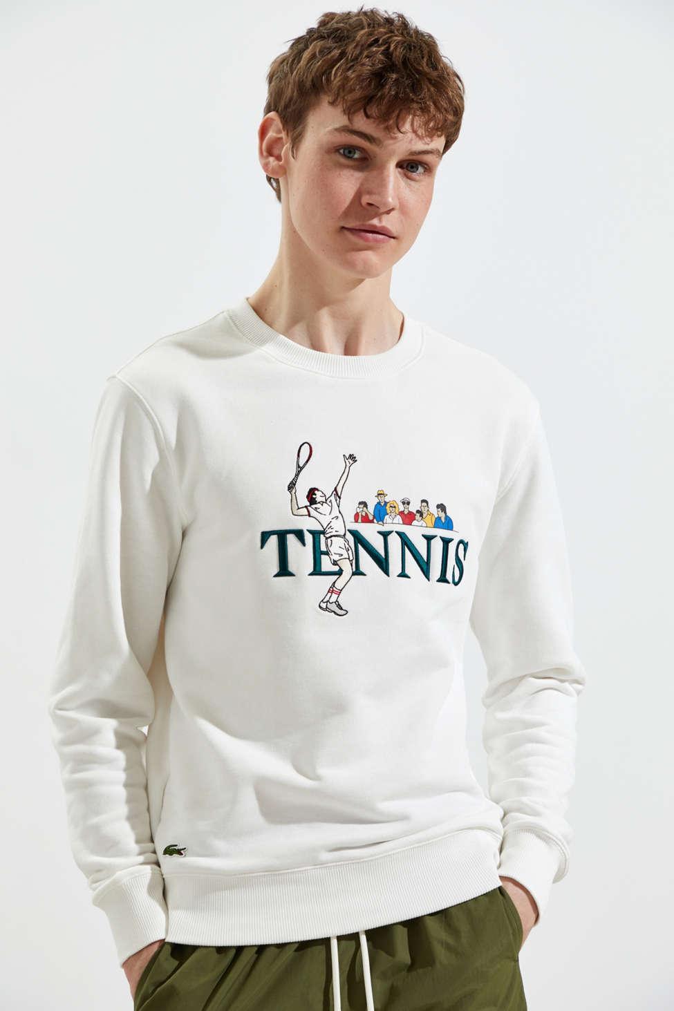 Lacoste Lacoste Retro Tennis Crew Neck Sweatshirt for Men - Lyst
