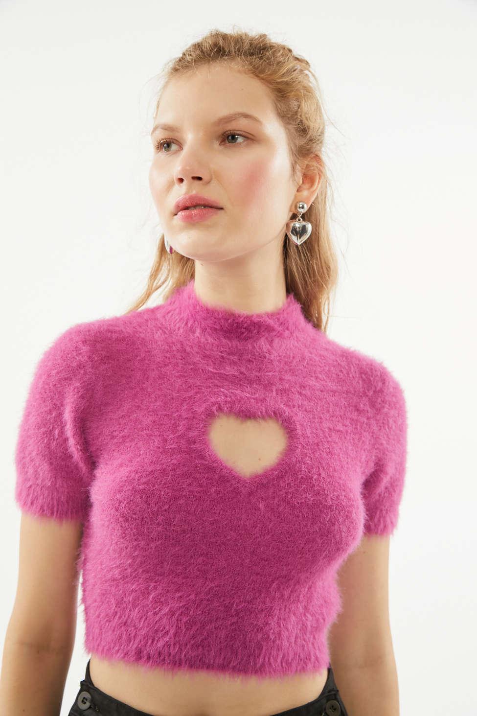 Pink sweater urban outfitters Clearance