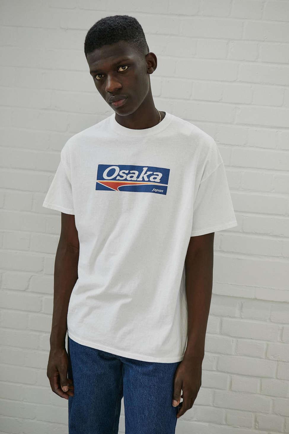 Urban Outfitters Cotton Uo Osaka Tee In White For Men Lyst Urban Outfitters Cotton Uo Osaka Tee In White For Men Lyst