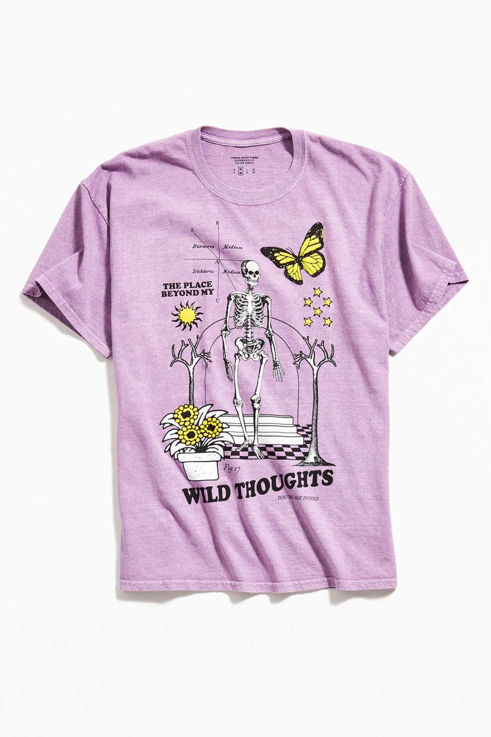 purple skeleton shirt
