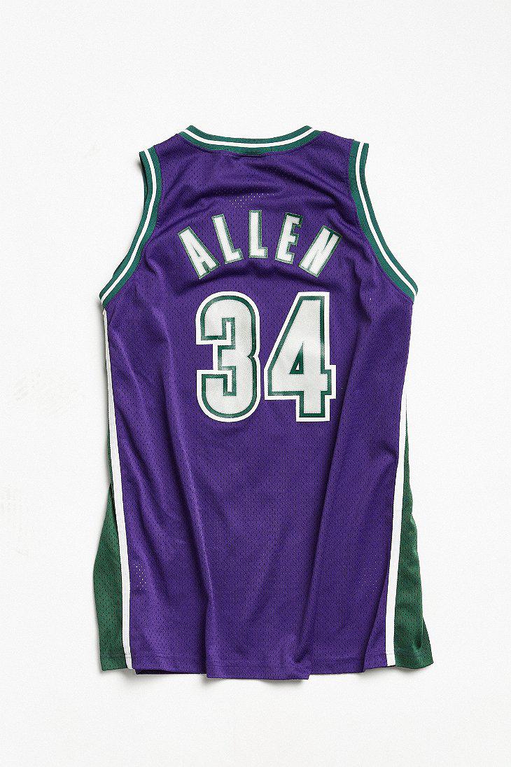 ray allen purple bucks jersey