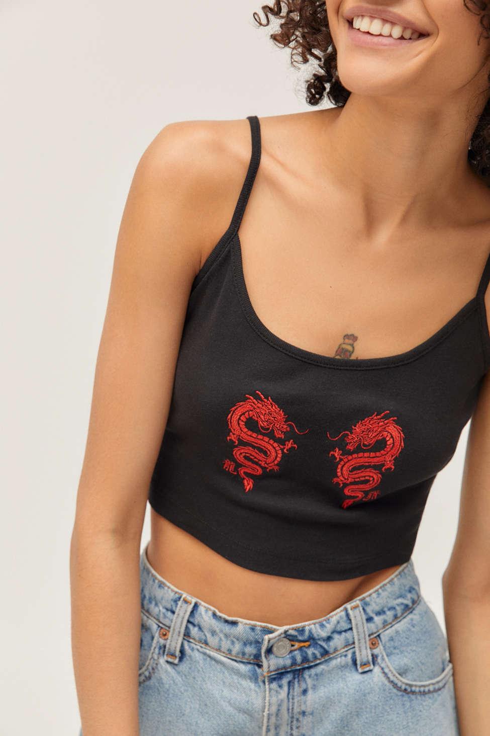 urban outfitters dragon crop top