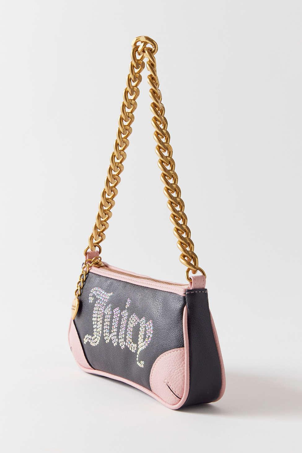 Y2K Juicy Couture Leather Baguette Purse