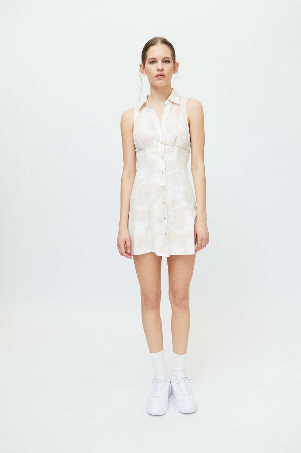 Urban Outfitters Uo Tia Button-front ...