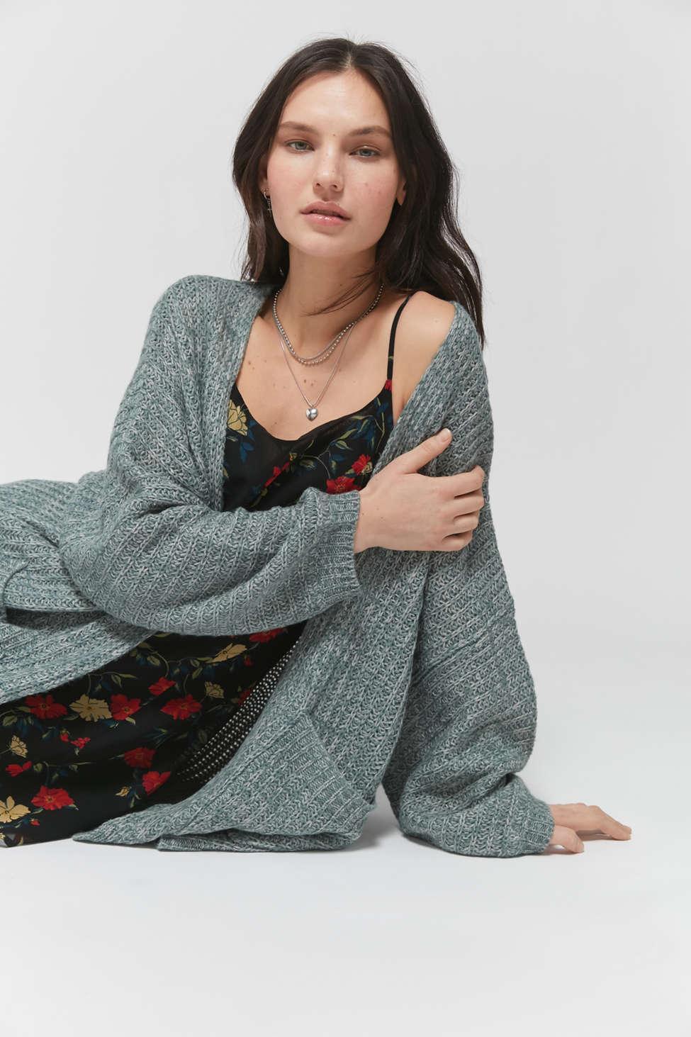 slouchy knit cardigan