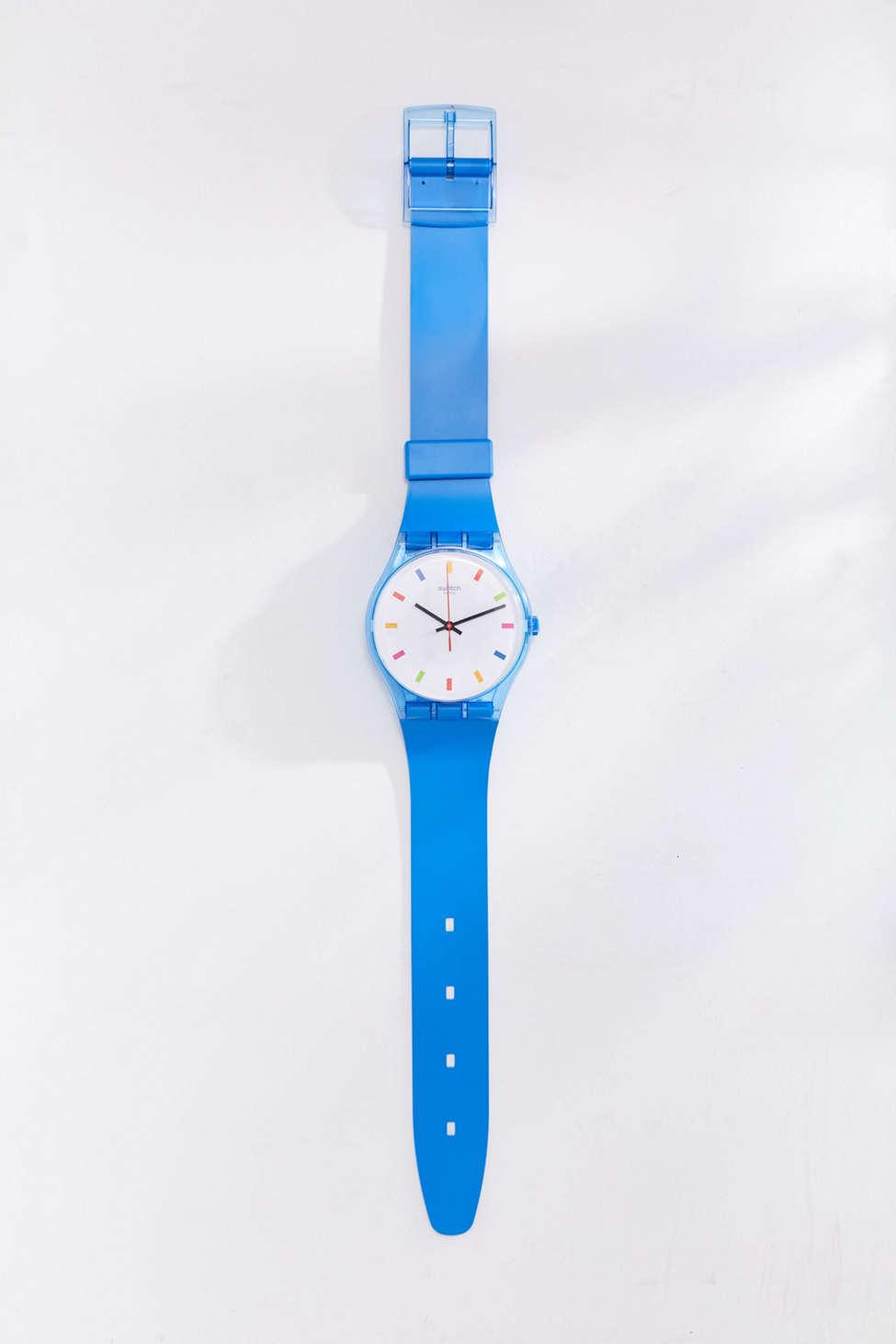 swatch maxi スウォッチ Swatch Maxi Color Square Wall Clock in Blue for Men | Lyst