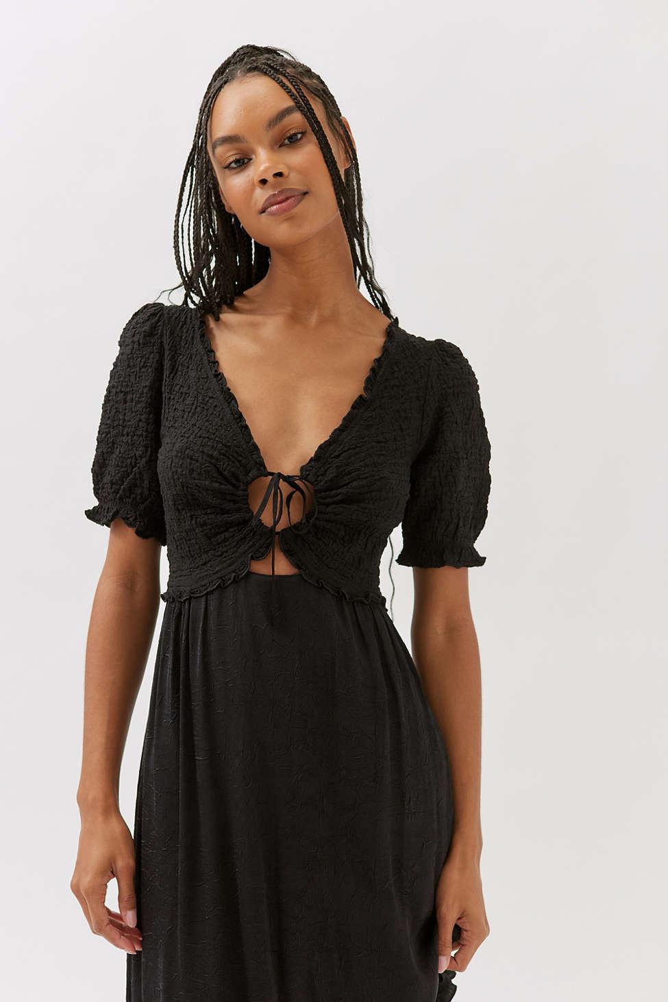 Urban Outfitters UO Becky Sheer Tulle Midi Dress