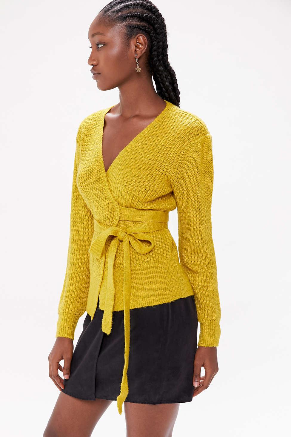 urban outfitters yellow cardigan