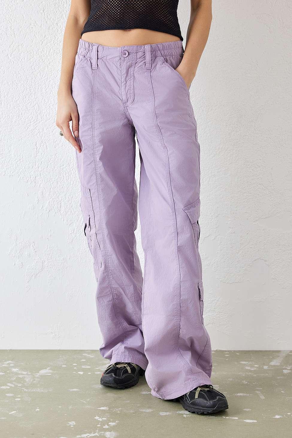 BDG Lilac Y2k Low Rise Cargo Pants in Purple Lyst UK