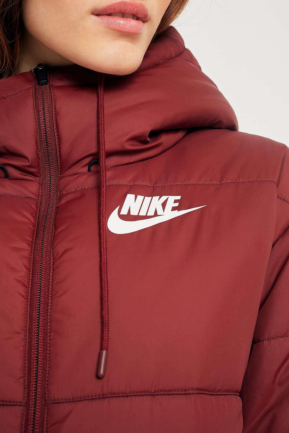 red nike coat