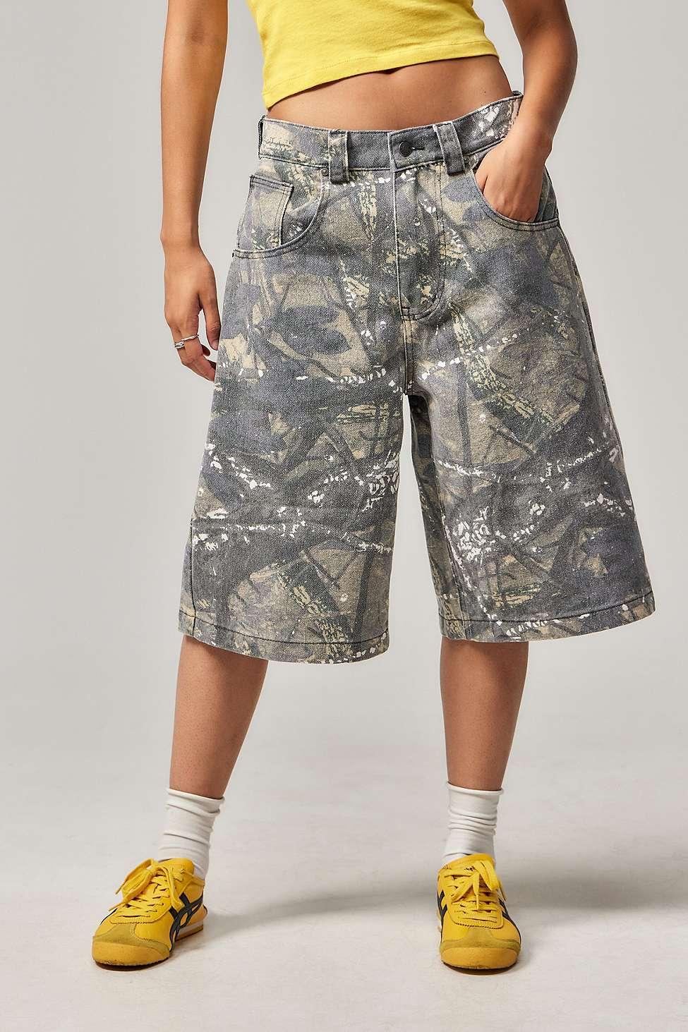 Jaded London Forest Camo Colossus Jorts 30 At Urban