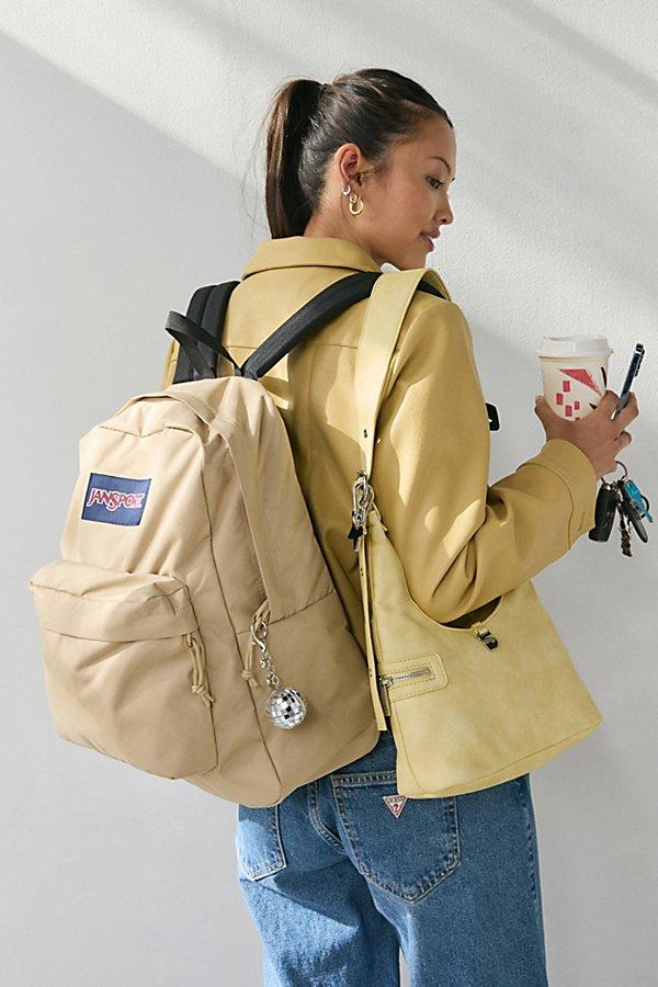 jansport backpack field tan Superbreak Plus You set the vibe. Label Detail Front Pocket Backpack