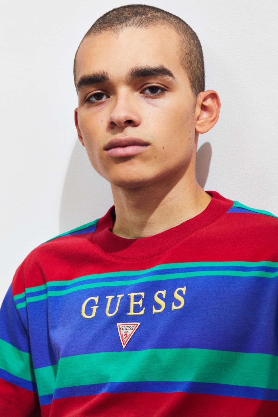 guess camden stripe tee