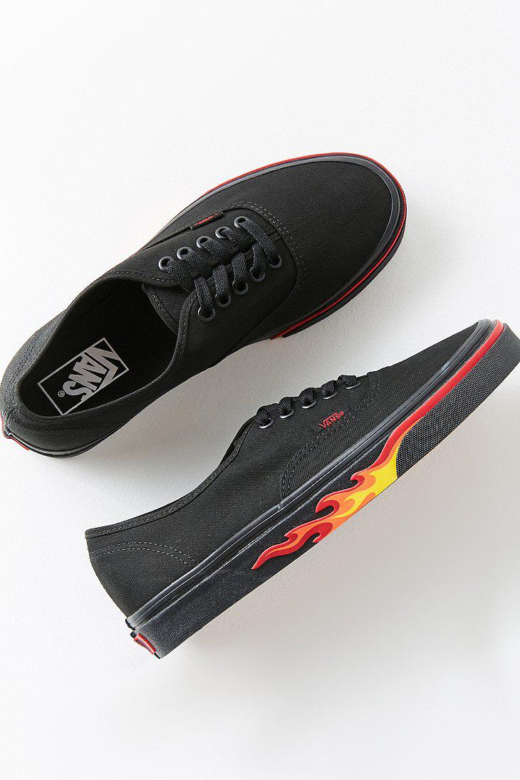vans authentic flame wall