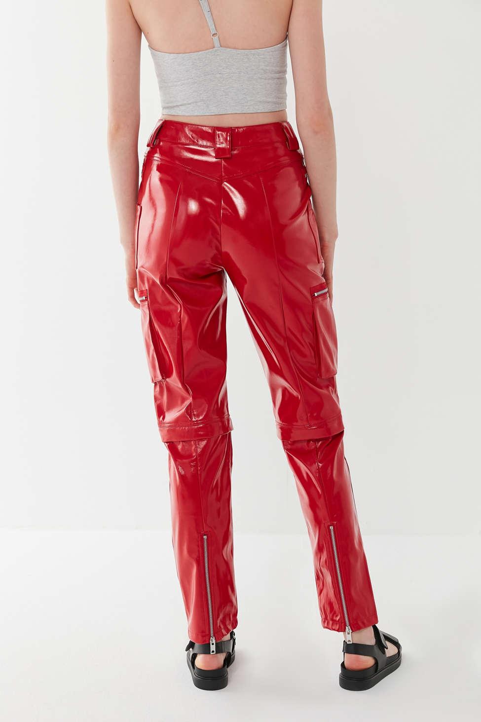 I.AM.GIA I.am. Gia Ursa Patent Straight Leg Utility Pant in Red - Lyst