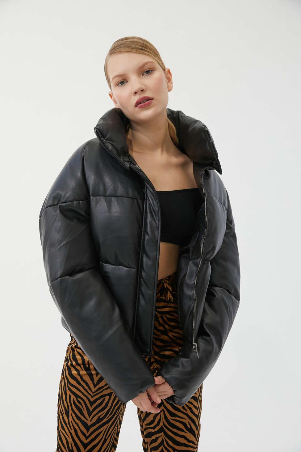 Jemma Puffer Coat Apparis Vegan Leather Puffer Jemma Puffer Coat