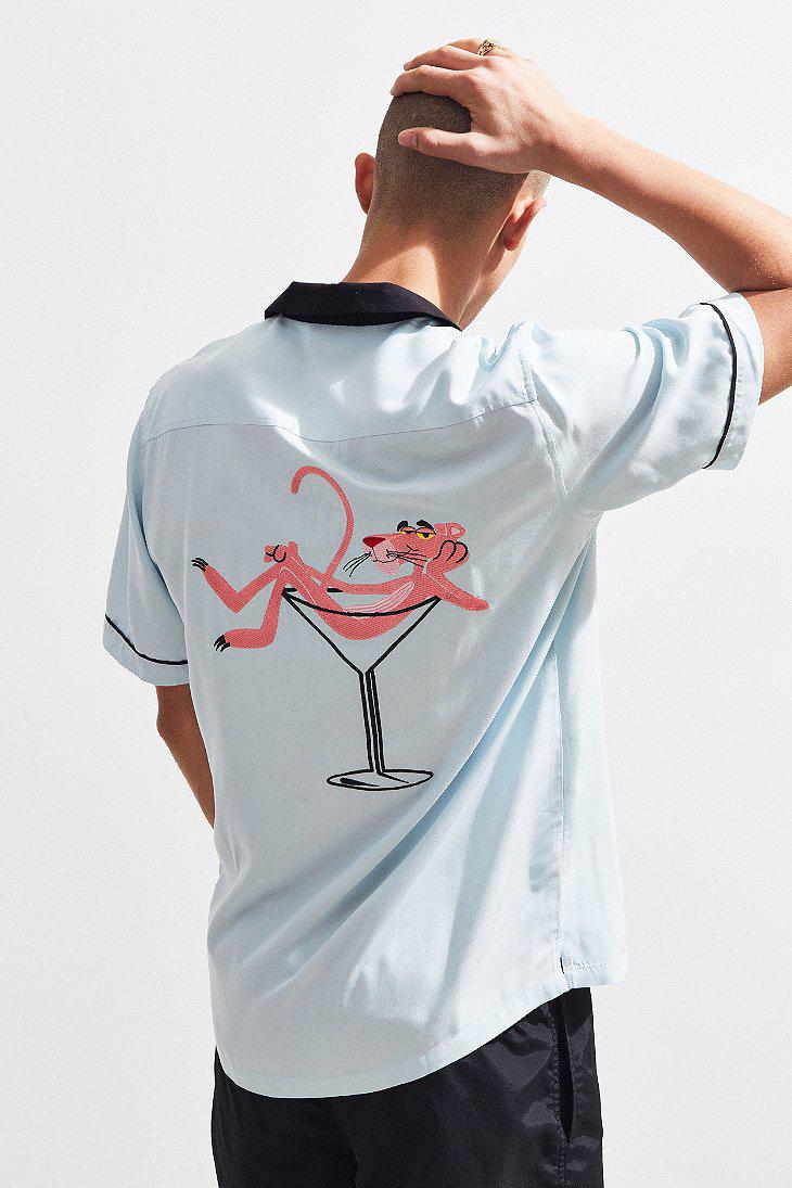 Pink panther button 2025 up shirt