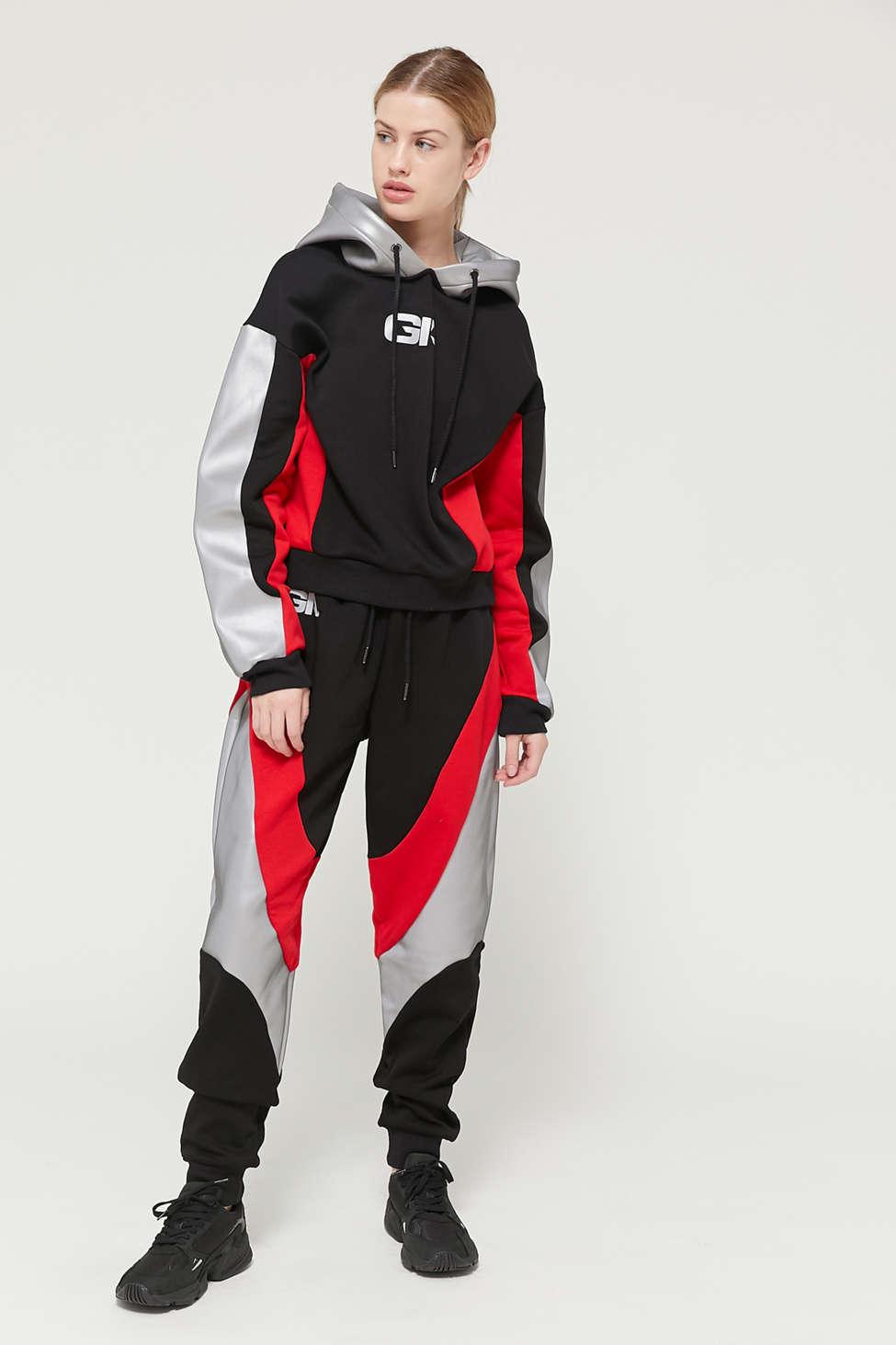 I.AM.GIA I.am. Gia Sabrina Reflective Hoodie Sweatshirt in Red - Lyst