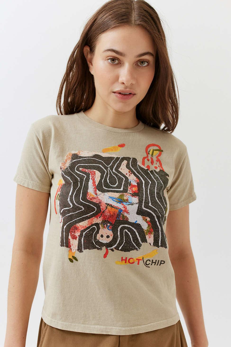 Urban Outfitters Hot Chip Shrunken Band Tee in Brown Lyst