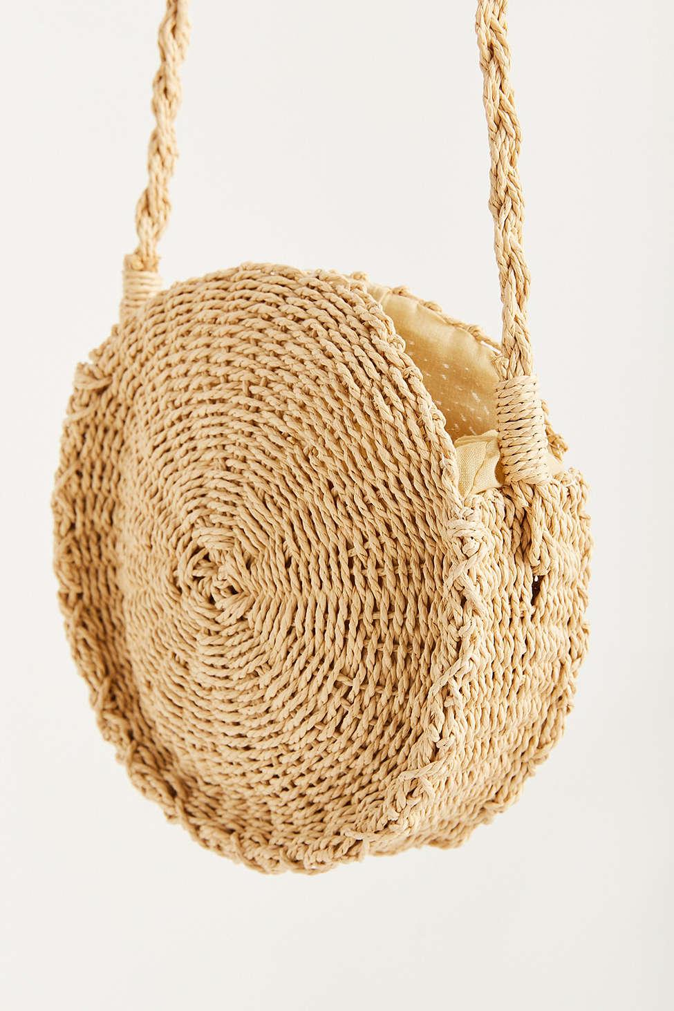 Round Straw Crossbody Bag Uk