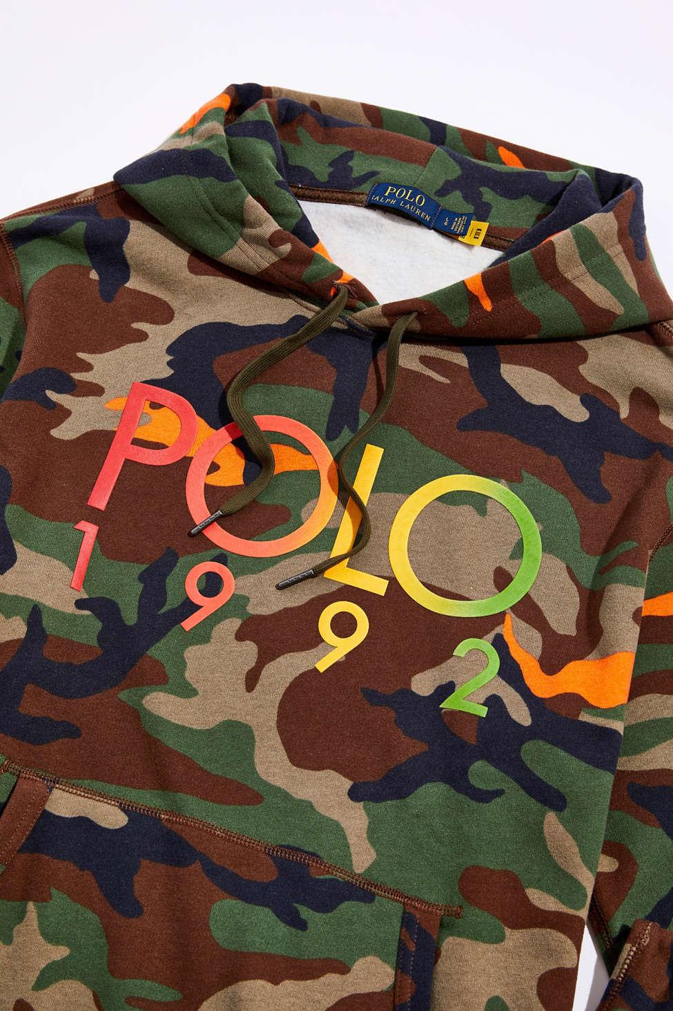 polo 1992 camo hoodie