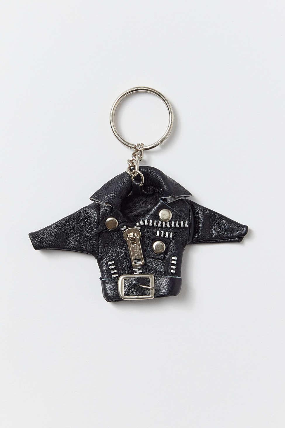 Urban Renewal Vintage Mini Leather Jacket Keychain in Black | Lyst