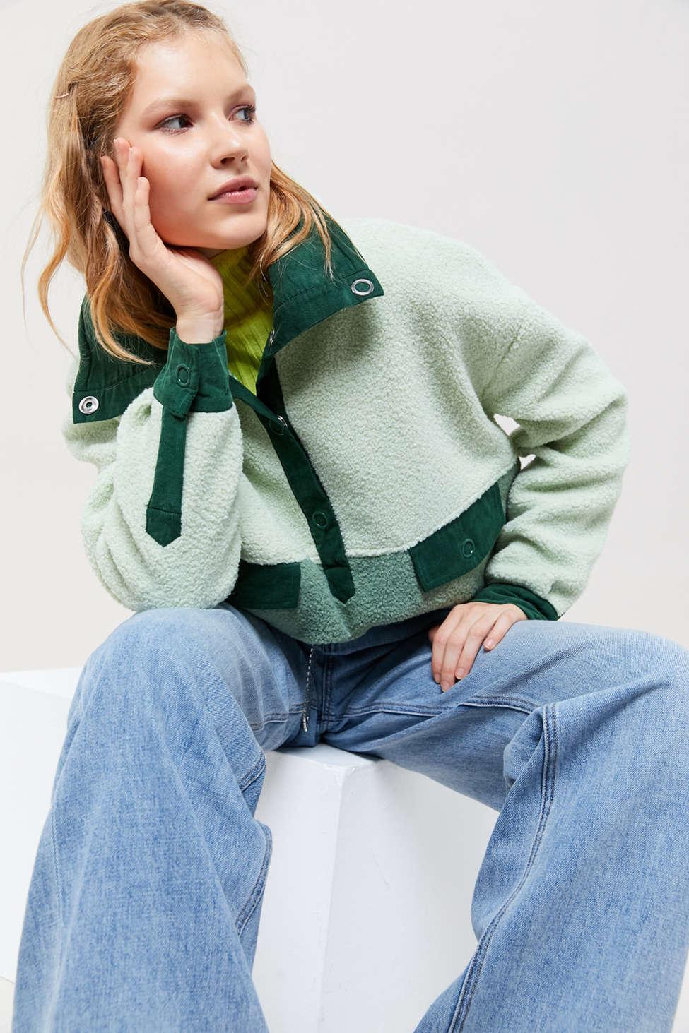 pullover teddy jacket