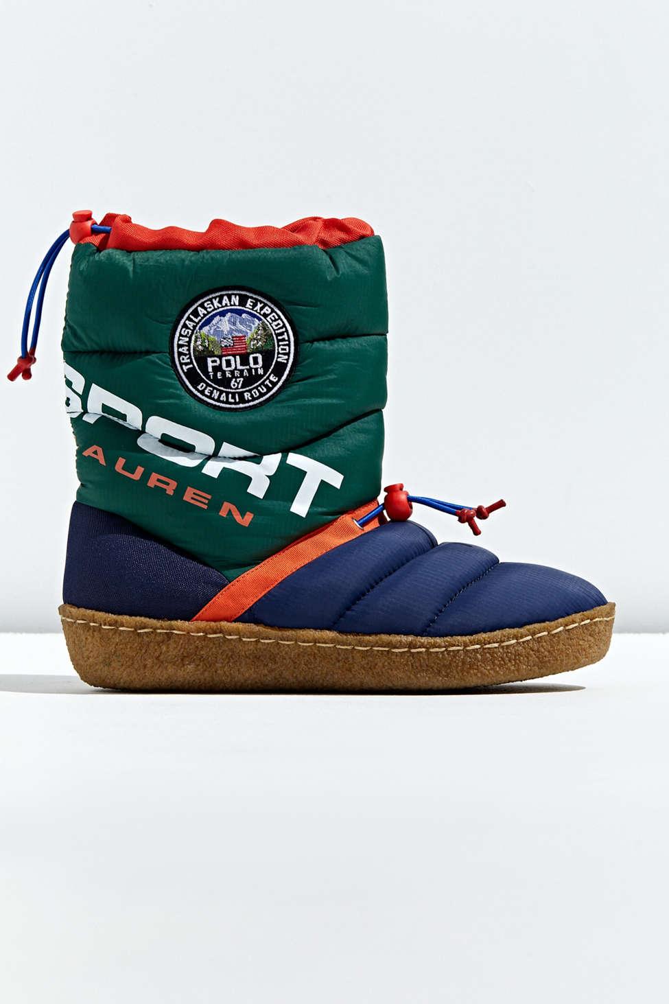 polo ralph lauren myles puff slippers