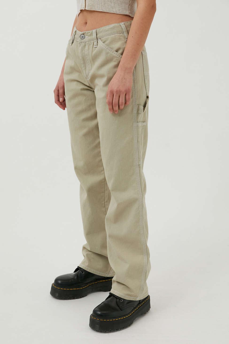 Dickies Cotton Straight Leg Carpenter Pant, Plain Pattern in Green  (Natural) - Lyst