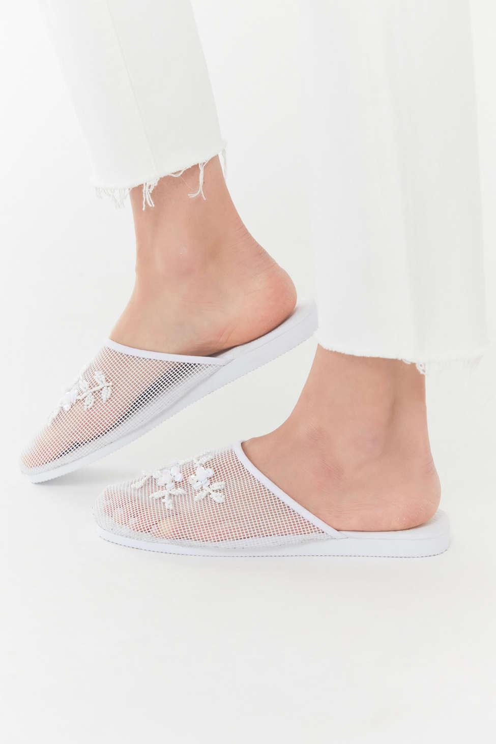 beaded market slide sandal