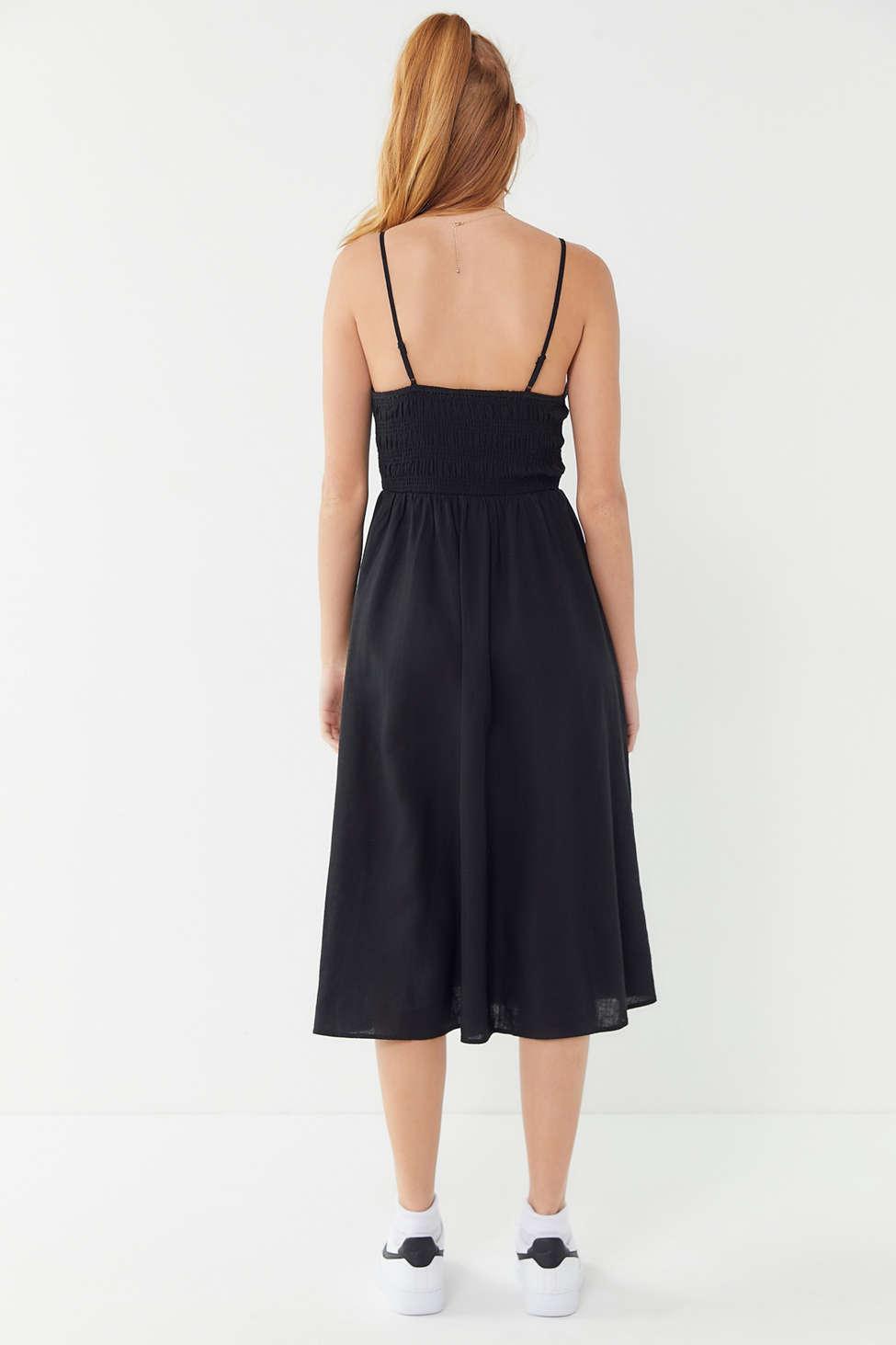 uo ember smocked midi dress