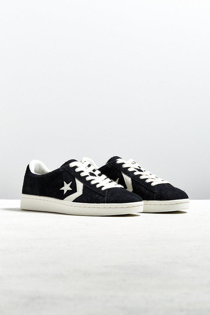 Converse Converse Pro Leather Suede Ox Sneaker in Black for Men | Lyst